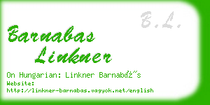 barnabas linkner business card